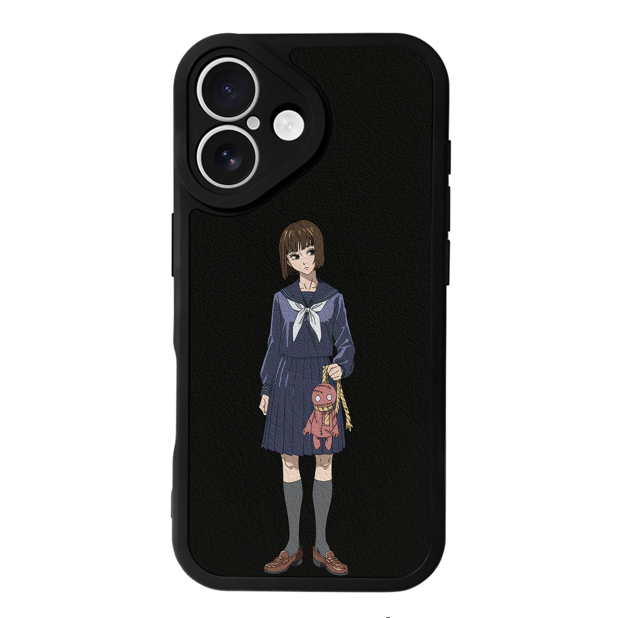 （画像用） 呪術廻戦 Jujutsu Kaisen 【iPhone 16シリーズ対応】シリコンスマホケース（レザー調） 材質：シリコン